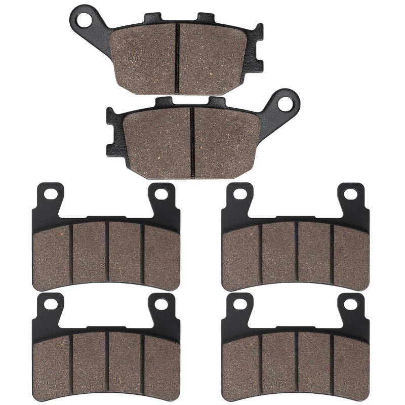 Cyleto Front and Rear Brake Pads for Honda CBR600RR 2003-2004 CBR600 F1 F2 F3 F4 F4i F5 F6 Sport 1999-2007 CBR900RR Fireblade 1998-2003 CBR954RR 2002-2003 CBR929RR 2000-2001 - Image 1